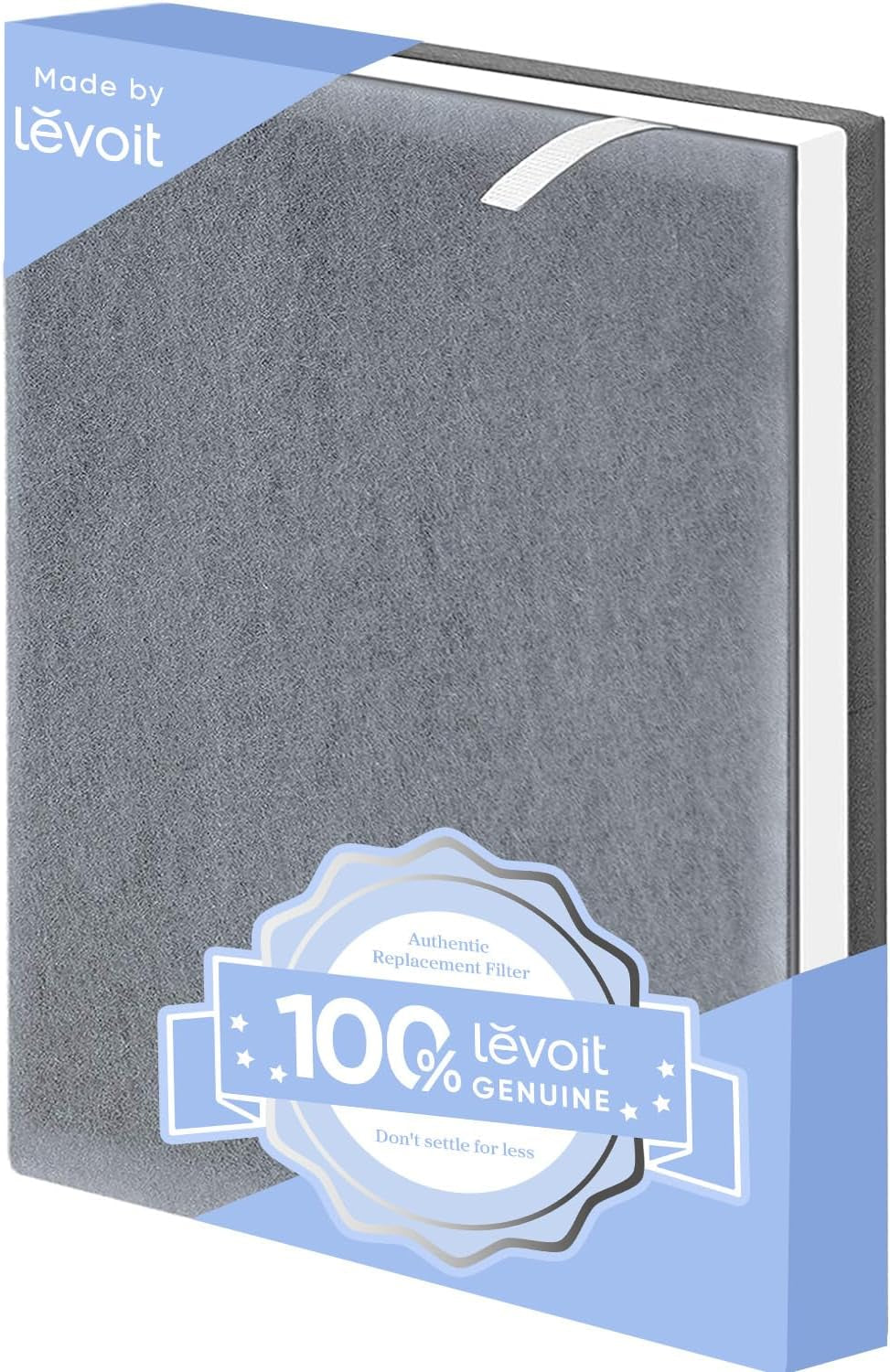 Vital 100 Replacement Filter, Genuine Air Purifier Filter, High-Efficiency Activated Carbon for Removal of Smoke, Odor, Allergens, Pollen,Vital 100-RF, White, 2 Pack