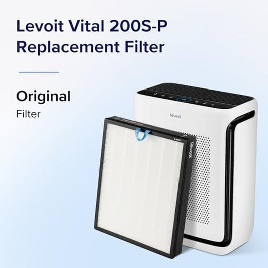 Vital 200S-P Replacement Filter,Genuine Air Purifier Filters, Supports HEPA Sleep Mode, High-Efficiency Activated Carbon for Removal of Smoke, Odor, Allergens, Pollen, Vital 200S-RF, 1 Pack