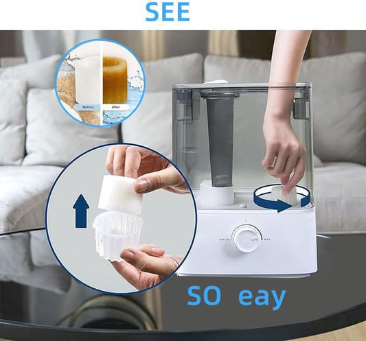 30-Pack Top Fill Humidifier Replacement Filters for LEVOIT Classic160, Dual150, Dual200S, Classic300(S), LV600S, Oasismist450S, Superior 6000S Humidifiers