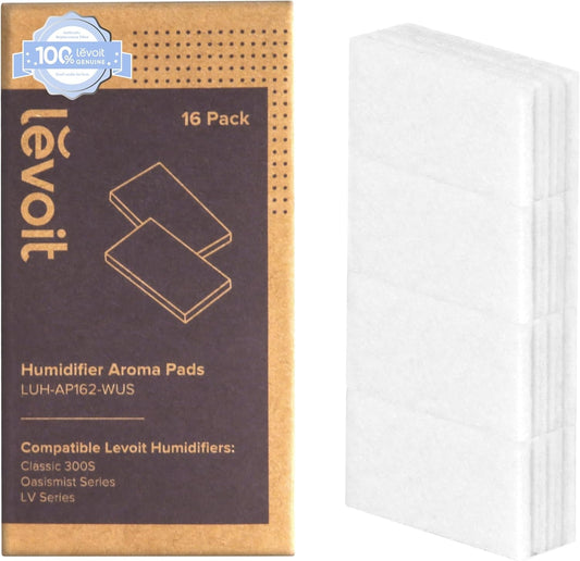 Aroma Pads 16 Pack, Humidifier Replacement Filters, Compatible with LV600S, Classic300S, LV600HH, Oasismist450S, Make the Fragrance Stronger and Longer Duration, White