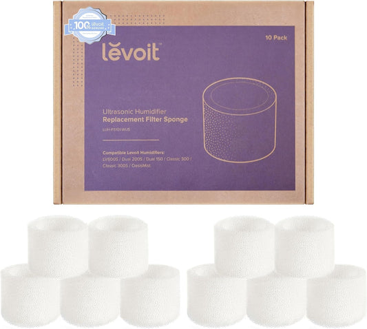 10-Pack Top Fill Humidifier Replacement Filters, Capture Particles to Improve Humidification Efficiency, for Classic160, Dual150, Dual200S, Classic300(S), LV600S, Oasismist450S, Superior6000S
